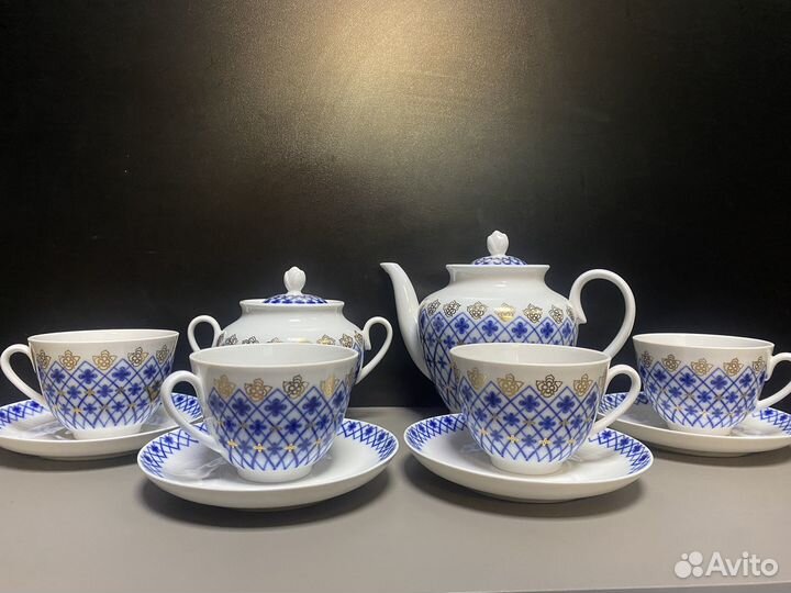 Сервиз лфз кобальтовая сетка