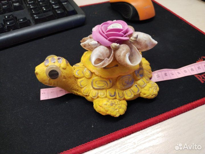 Шкатулка Черепаха с ракушками