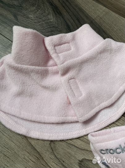 Комплект манишка и варежки Crockid 1-2 года