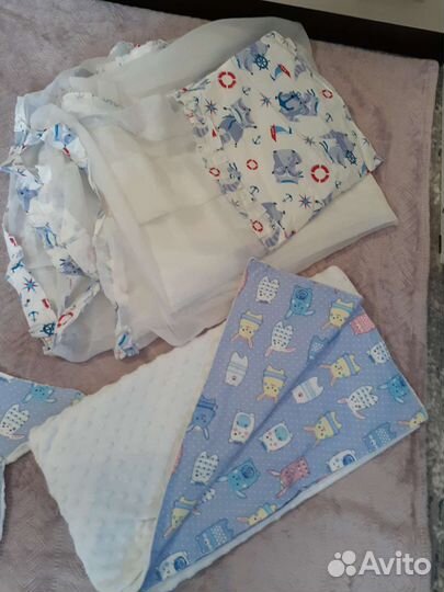 Бортики в кроватку для мальчика