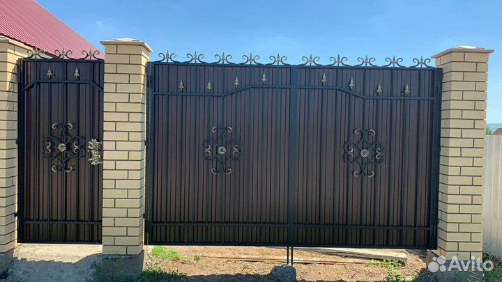 Ворота кованые распашные