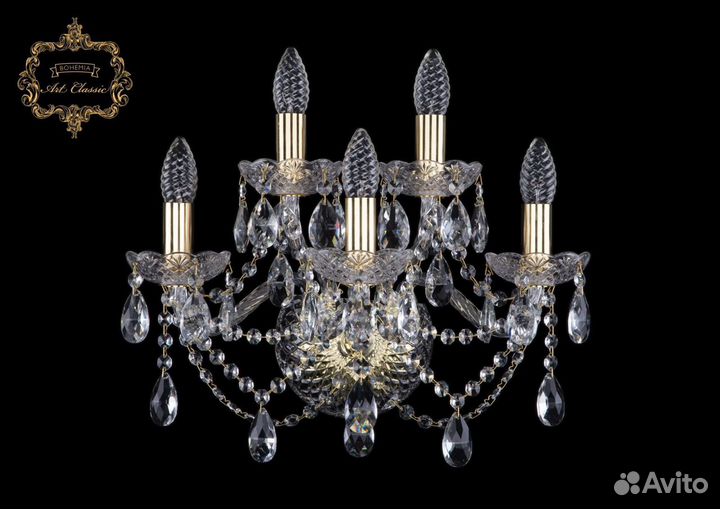 Бра Bohemia Art Classic 10.21.3+2.165.Gd.Sp