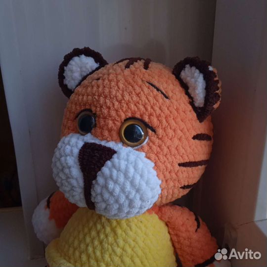 Тигренок. Детская вязанная игрушка