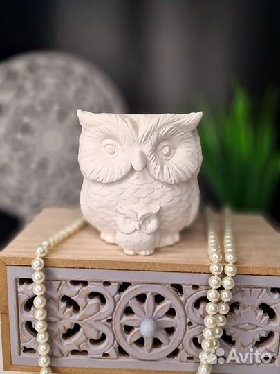 Декоративное кашпо статуэтка Сова подарки сувениры