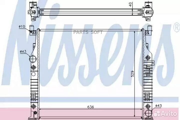 Радиатор двигателя mercedes GL-class W 164 (06) GL