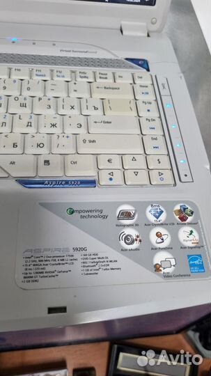 Продается ноутбук acer 5920g