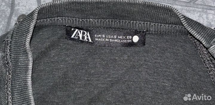 Лонгслив Zara с эффектом потертости