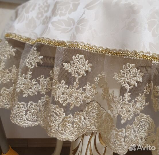 Скатерть овальная прямоугольная круглая