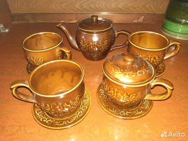 Сервиз чайный СССР глина