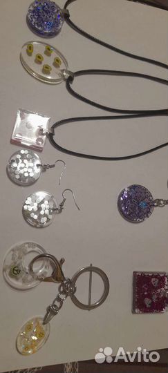 Серьги,подвески,брелоки из эпоксидной смолы