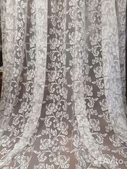 Тюль Деворе п/органза