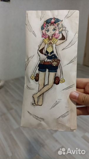 Бумажная мини дакимакура