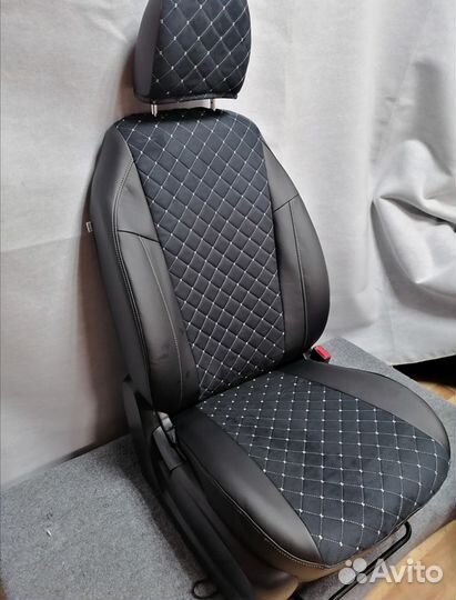 Чехлы на Рено Меган 2 с алькантарой