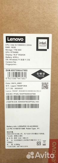 Ноутбук Lenovo legion 5 pro i9 13900hx rtx4060