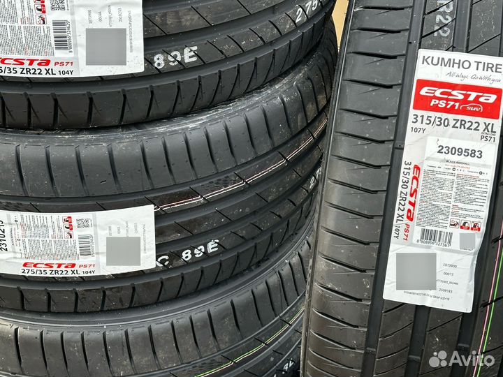 Kumho Ecsta PS71 SUV 275/35 R22 и 315/30 R22 107Y