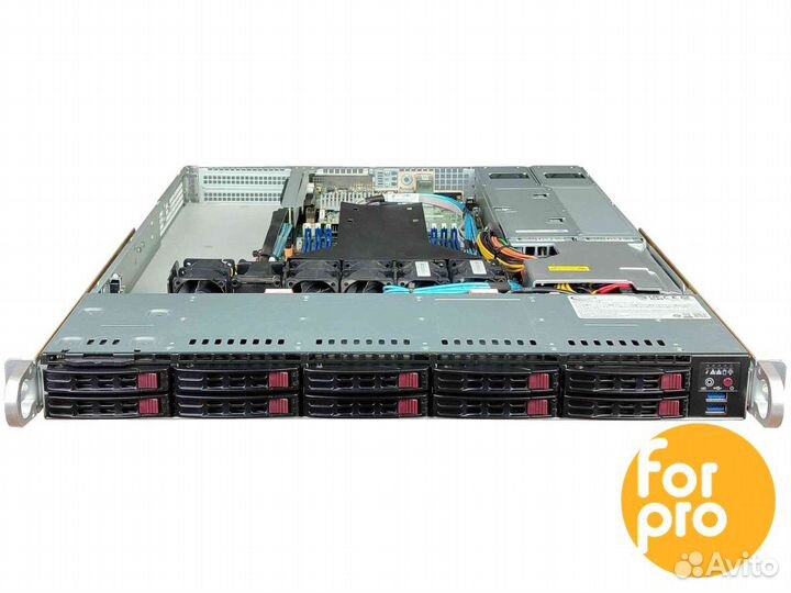 Сервер Supermicro 116 10SFF 4208Sil 128GB