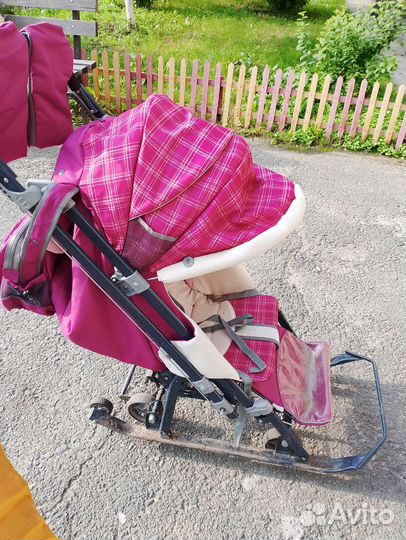 Детские санки коляска ника