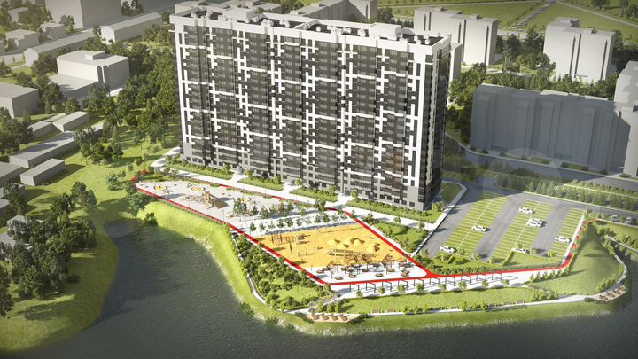 2-к. квартира, 76,8 м², 2/19 эт.