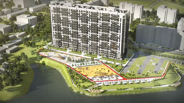 2-к. квартира, 76,8 м², 2/19 эт.