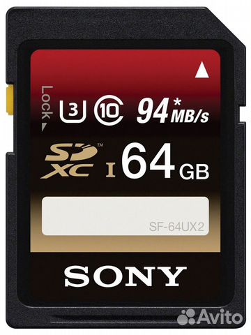 Карта памяти Sony sdxc 64гб (SF64UXT)