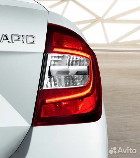 Оригинальные задние Led фонари Skoda Rapid