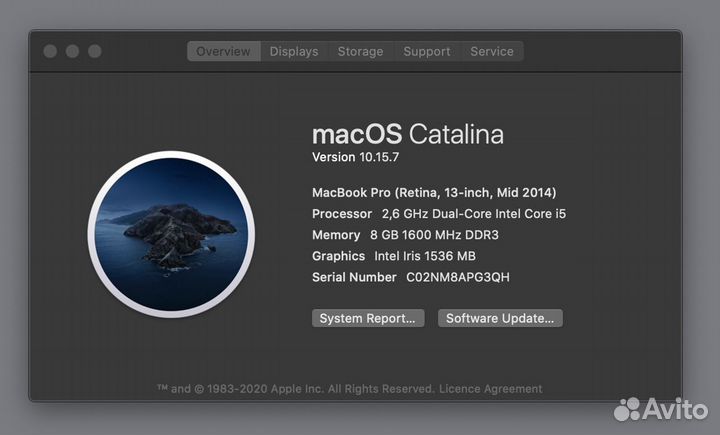 Macbook pro 13 retina mid 2014