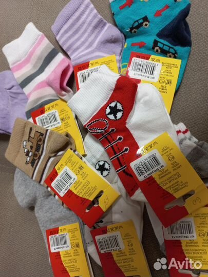 Носочки р.8-18 новые
