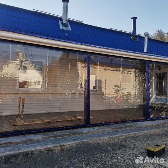 Мягкие окна для бани, веранды, террасы