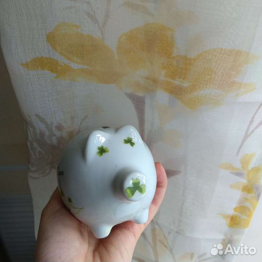 Копилка из Ирландии свинья фарфор 10 на 8,5 см