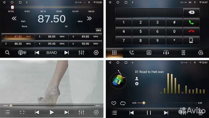 Мультимедиа андроид магнитола 4+32 Гб 8 ядер