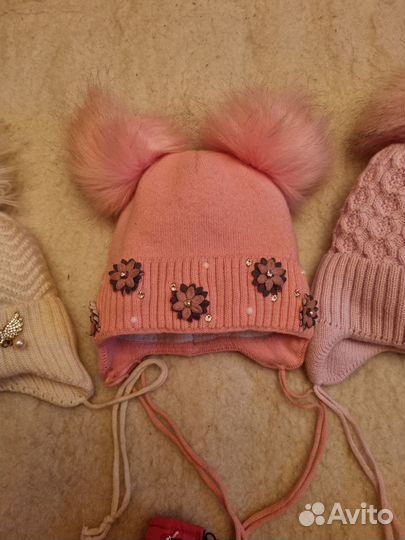 Зимнии и осеннии шапки, варежки непромокайки