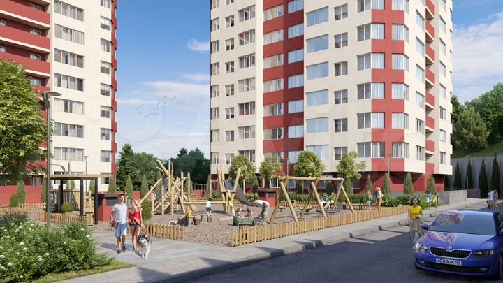 2-к. квартира, 64,7 м², 7/15 эт.