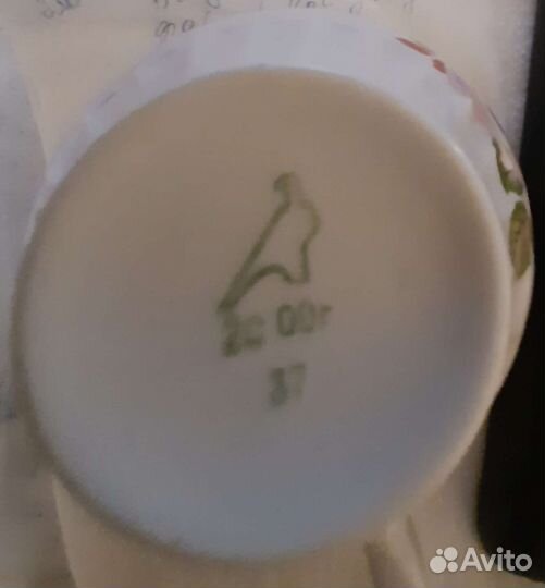 Дулевский фарфор. Чайный набор - чашки и молочник