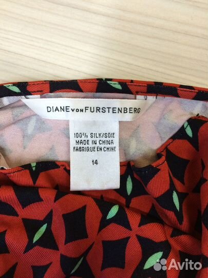 Diane von Fürstenberg платье шелк оригинал