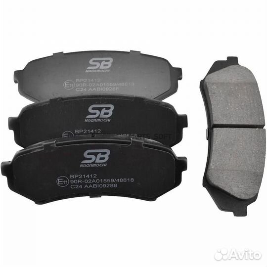 Колодки тормозные дисковые зад