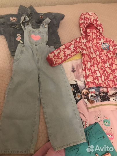 Детские вещи пакетом для девочки 104-110