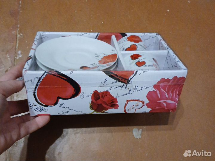 Чашка с блюдцем набор