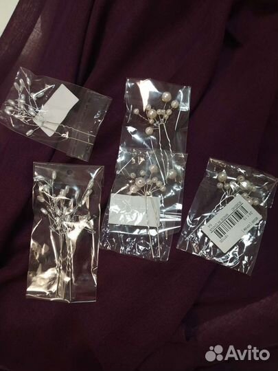 Аксессуары для причёски. Ободок новый и шпильки с