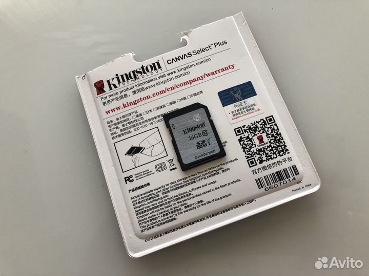 Карта памяти SD 16 гб