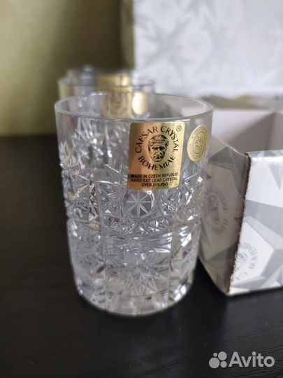 Хрустальные рюмки стопки Чехия Цезарь Богемия