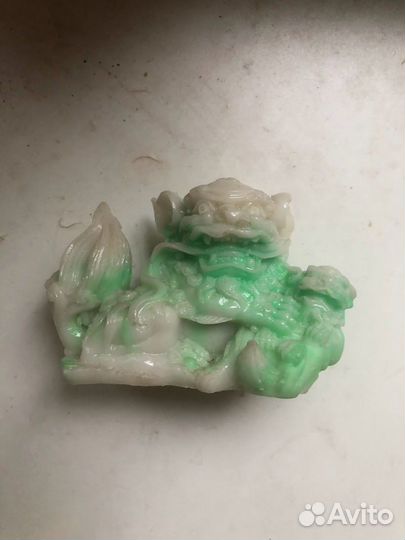 Шоусин из нефрита и Дракон фигурки