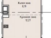 Квартира-студия, 28,9 м², 4/16 эт.