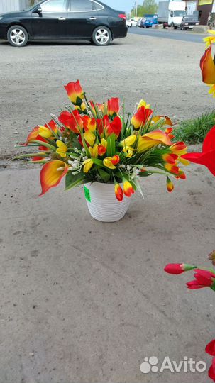 Цветы,вазы,памятники