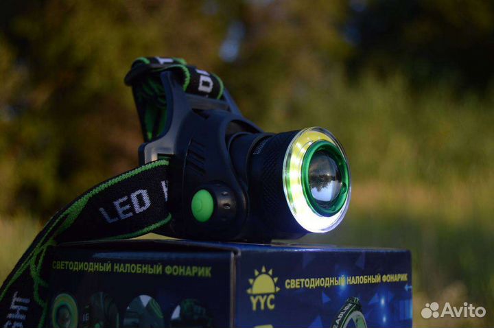 Налобный фонарь новый