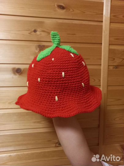 Вязаная панама