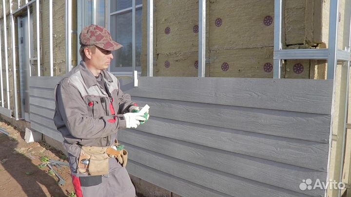 Сайдинг хризотилцементный Фибратек 3000х190 мм графит