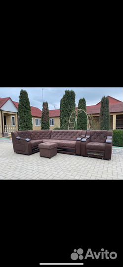 Угловой диван с креслом Барселона раскладной