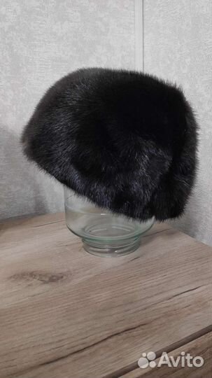 Норковая шапка мягкая в идеальном состоянии
