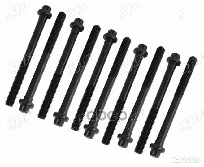 Комплект болтов ГБЦ renault/nissan logan/sandero