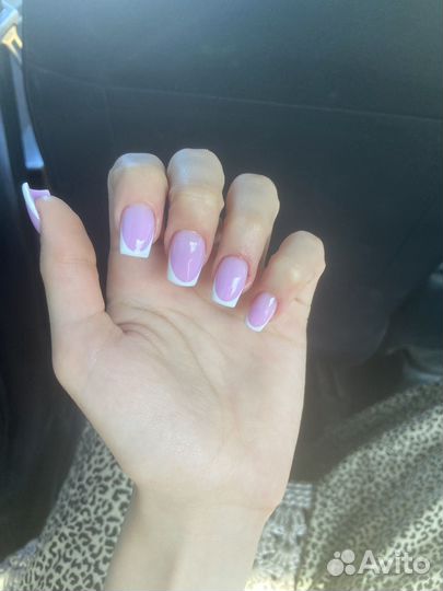 Маникюр с наращиванием